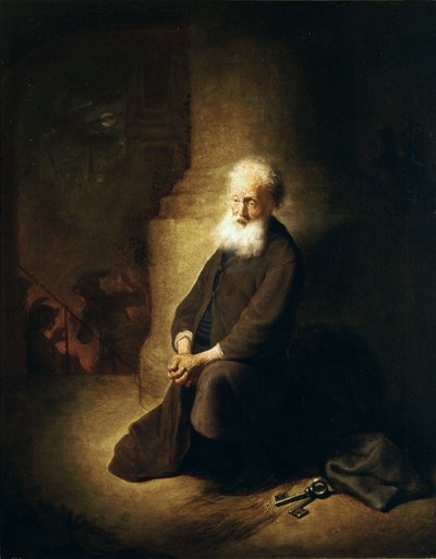 Repentant St. Peter by Rembrandt van Rijn